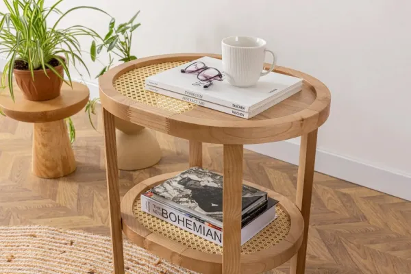 Príručný stolík / Odkladací stolík Nala 55 - Natural