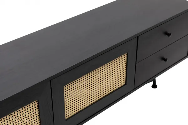 TV skrinka / Obývacia stena Nala 180 - Black
