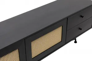 TV skrinka / Obývacia stena Nala 180 - Black
