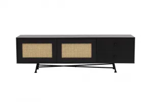 TV skrinka / Obývacia stena Nala 180 - Black