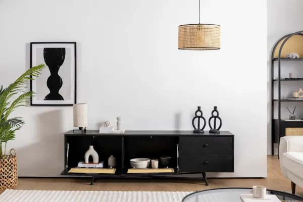 TV skrinka / Obývacia stena Nala 180 - Black