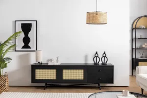TV skrinka / Obývacia stena Nala 180 - Black