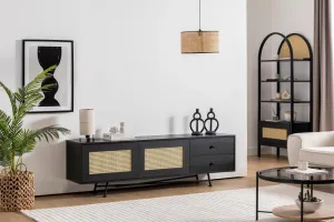 TV skrinka / Obývacia stena Nala 180 - Black