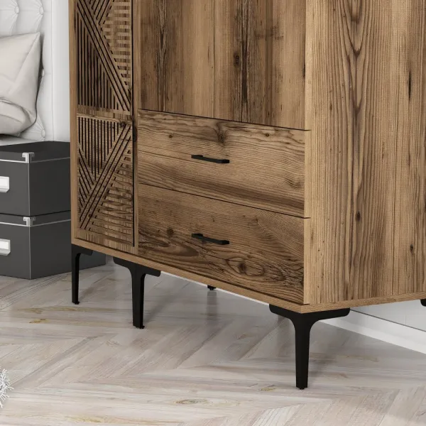 Šatníková skriňa Kumsal PT - Walnut