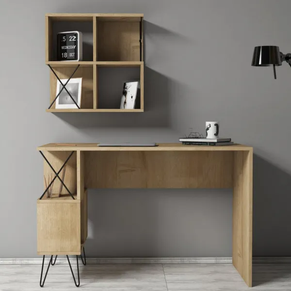 Písací stôl s knižnicou Extra 2 - Oak