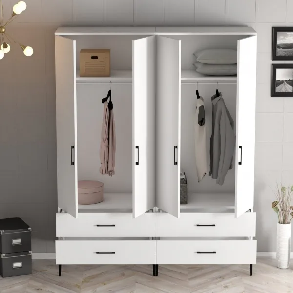 Šatníková skriňa Kumsal TT - White