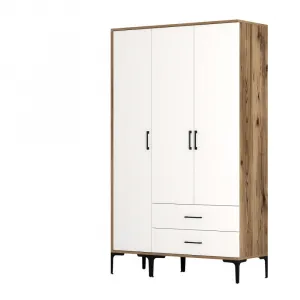 Šatníková skriňa Kumsal ST - Walnut, White