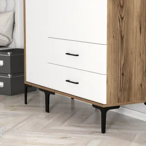 Šatníková skriňa Kumsal ST - Walnut, White