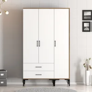 Šatníková skriňa Kumsal ST - Walnut, White