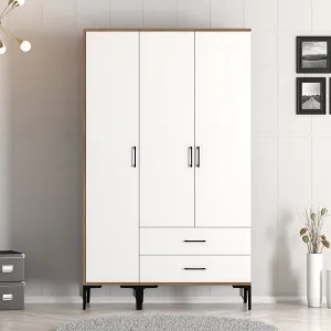 Šatníková skriňa Kumsal ST - Walnut, White