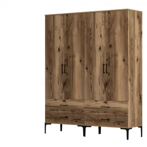 Šatníková skriňa Kumsal TT - Walnut