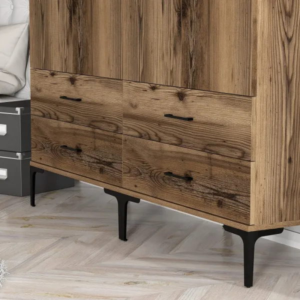 Šatníková skriňa Kumsal TT - Walnut
