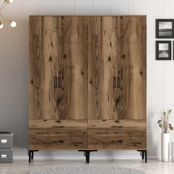 Šatníková skriňa Kumsal TT - Walnut