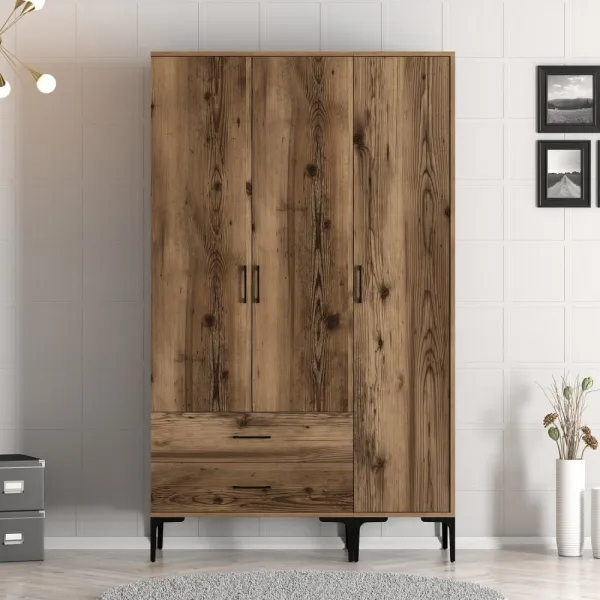 Šatníková skriňa Kumsal ST - Walnut
