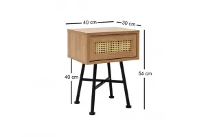Príručný stolík / Odkladací stolík Nala 54 - Natural