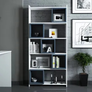 Knižnica Box - White, Blue