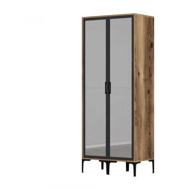 Šatníková skriňa Kumsal RR - Walnut, Anthracite