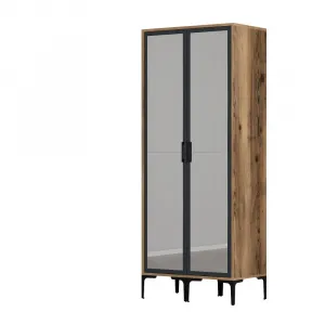 Šatníková skriňa Kumsal RR - Walnut, Anthracite