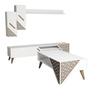 Living Room Furniture Set Beril - White