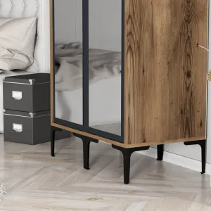 Šatníková skriňa Kumsal RR - Walnut, Anthracite