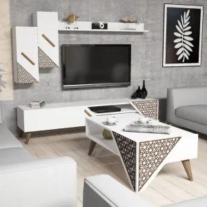 Living Room Furniture Set Beril - White