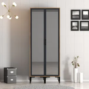 Šatníková skriňa Kumsal RR - Walnut, Anthracite