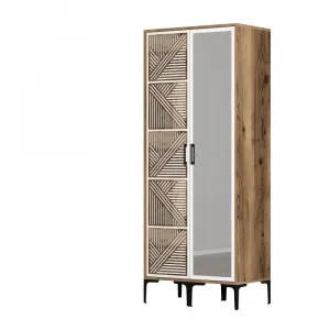 Šatníková skriňa Kumsal PR - Walnut, White