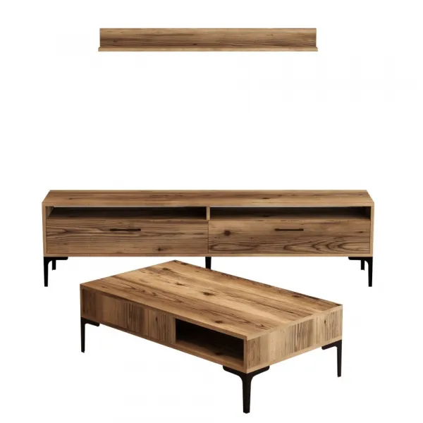 Living Room Furniture Set Istanbul - Walnut