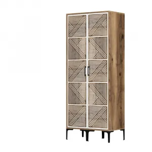 Šatníková skriňa Kumsal PP - Walnut, White