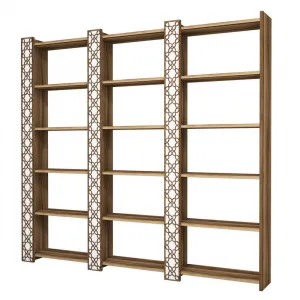 Knižnica City 3 - Walnut, White