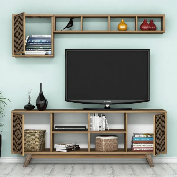 Living Room Furniture Set Inci - Walnut