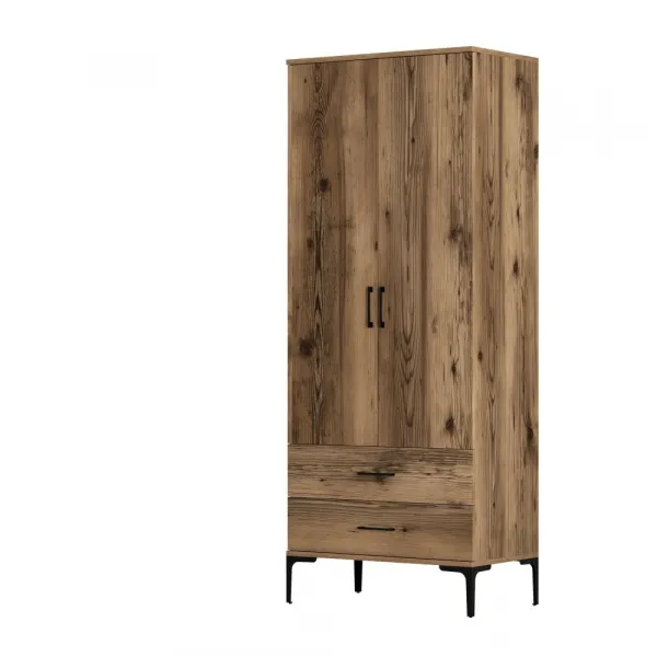 Šatníková skriňa Kumsal T - Walnut