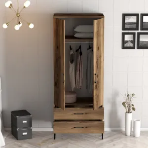 Šatníková skriňa Kumsal T - Walnut