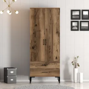 Šatníková skriňa Kumsal T - Walnut