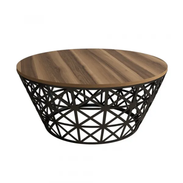 Konferenčný stolík Stil Metal Ferforje - Walnut