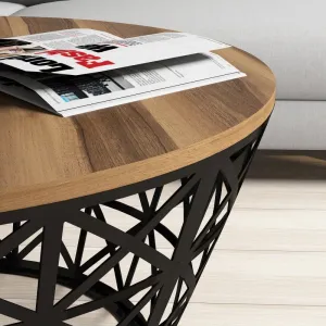 Konferenčný stolík Stil Metal Ferforje - Walnut