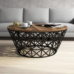 Konferenčný stolík Stil Metal Ferforje - Walnut