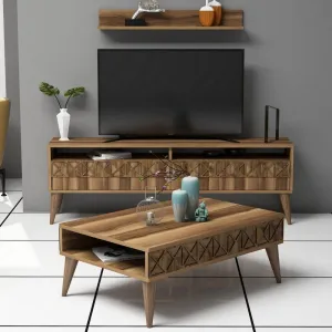 Living Room Furniture Set Line - Walnut
