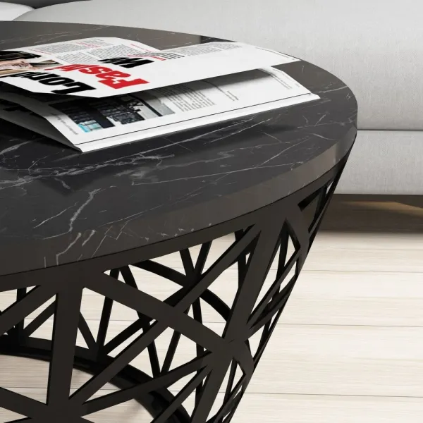 Konferenčný stolík Stil - Black Marble