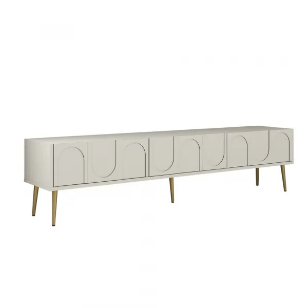 TV stolík Lyon 43 - Cream, Gold