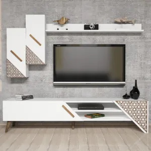 TV skrinka / Obývacia stena Beril - White