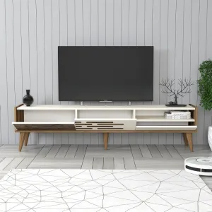 Living Room Furniture Set Valensiya - Walnut, Cream