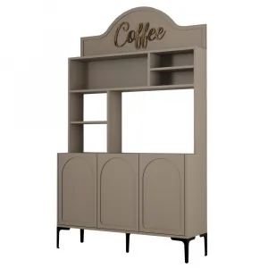 Coffee Bar Cabinet Lyon 120 - Atlas, Black