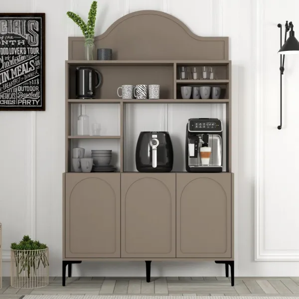 Coffee Bar Cabinet Lyon 120 - Atlas, Black