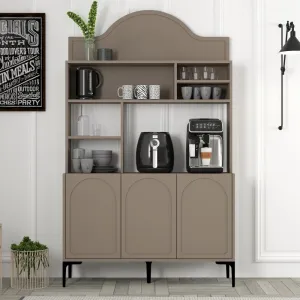 Coffee Bar Cabinet Lyon 120 - Atlas, Black