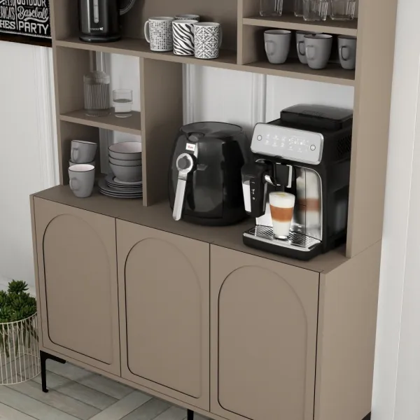 Coffee Bar Cabinet Lyon 120 - Atlas, Black