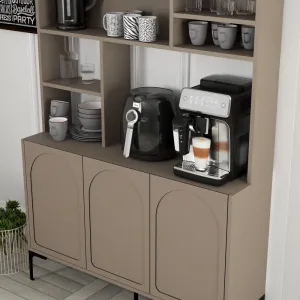 Coffee Bar Cabinet Lyon 120 - Atlas, Black