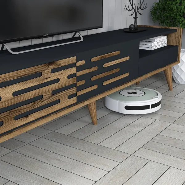TV skrinka / Obývacia stena Valensiya - Walnut, Anthracite