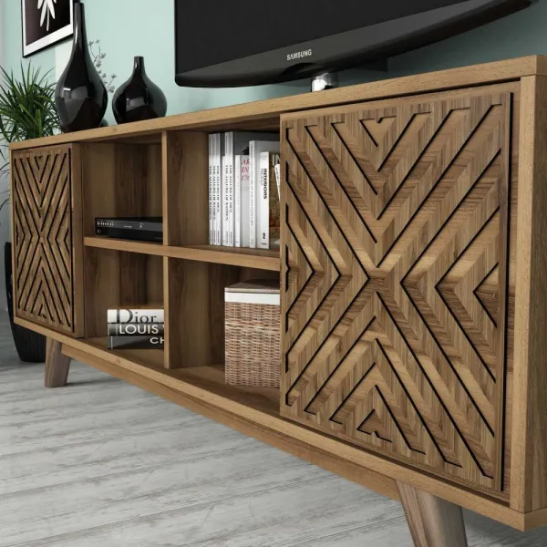 TV skrinka / Obývacia stena Inci - Walnut