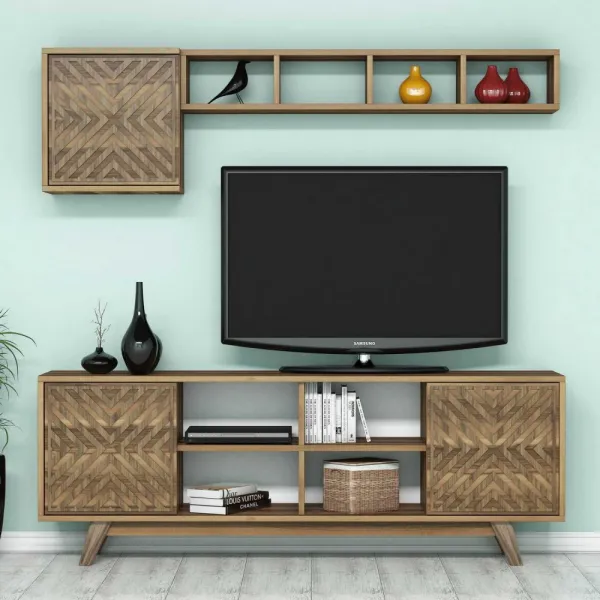 TV skrinka / Obývacia stena Inci - Walnut